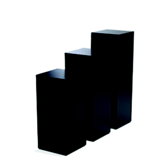 Display Pedestal 30″ Black 18″ Sq.