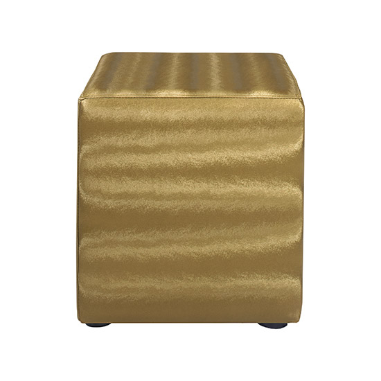 Benton Cube Ottoman - Gold